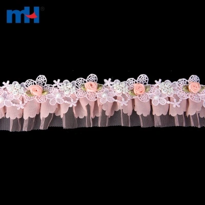 3D Mesh Flower Lace Trim