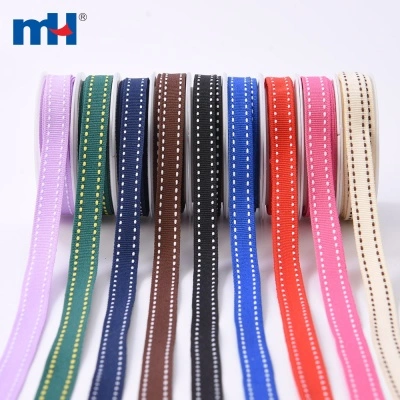 Saddle Stitch Grosgrain Ribbon