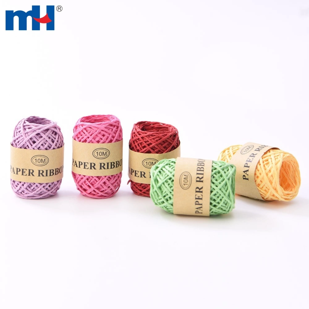 China Factory Colored Raffia Ribbon, Raffia Paper Twine String