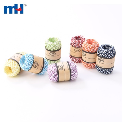 Multi-Colored Raffia Paper Ribbon