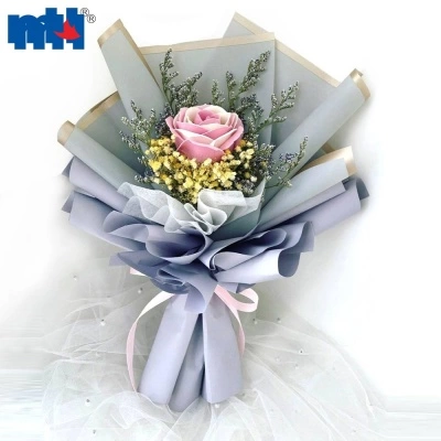 Hot Sale Korean Plastic Waterproof Printing Flower Bouquet Wrapping Paper  for Flowers Packaging - China Flower Wrapping Paper, Stone Paper