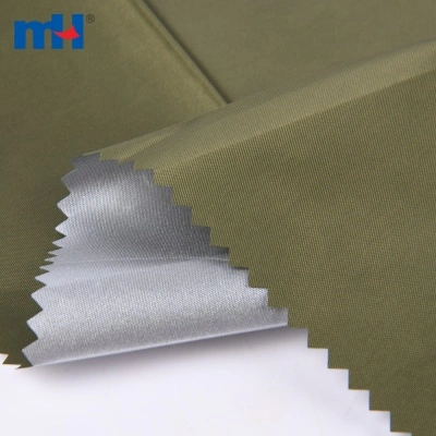 210T Silver Coated Polyester Taffeta Fabric