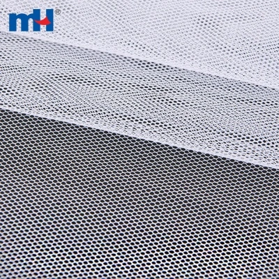 100% Polyester Hexagonal Stiff Mesh Fabric