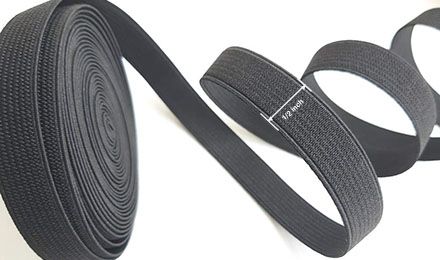 1 2 Inch Elastic: Black Braided for Sewing and Crafting Projects