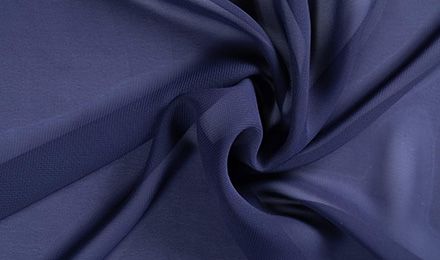 Navy Blue Chiffon Fabric – Alluring and Versatile