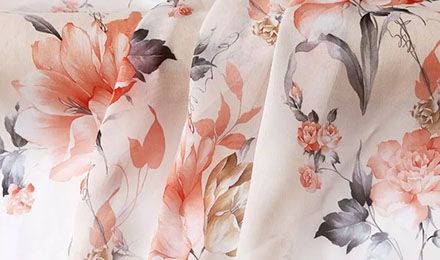 Timeless Chiffon Print: Floral Fabric