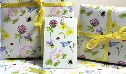 Wildflower Wrapping Paper: Dissolvable in Wildflowers Colors