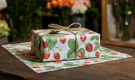 Add a Touch of Whimsy with Our Strawberry Wrapping Paper