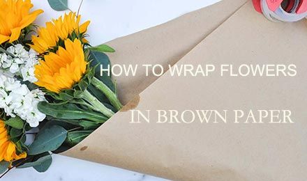 How to Wrap Flowers in Brown Paper!