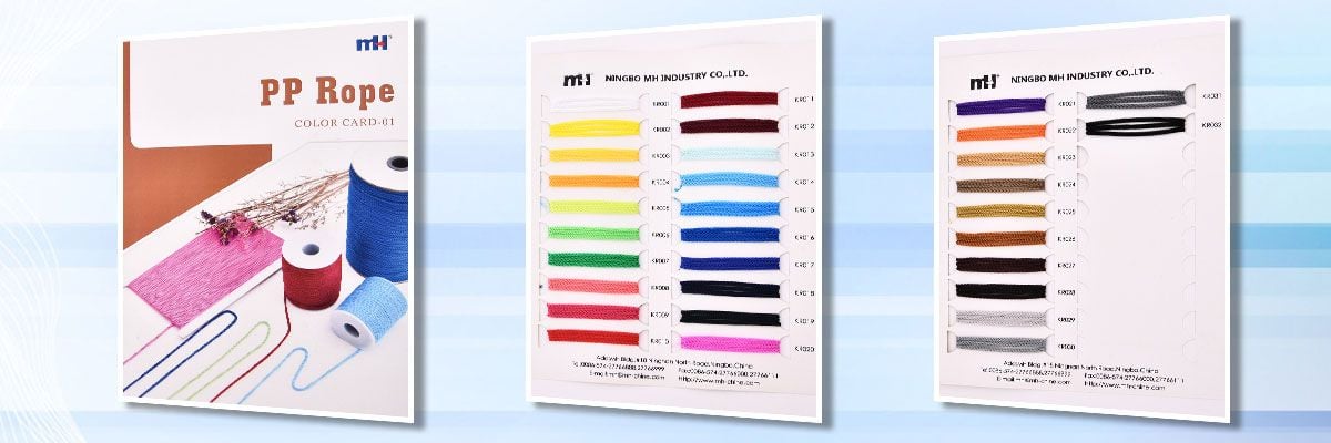 Polypropylene Rope color card