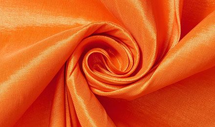 Golden Oak Orange Taffeta Silk Fabric