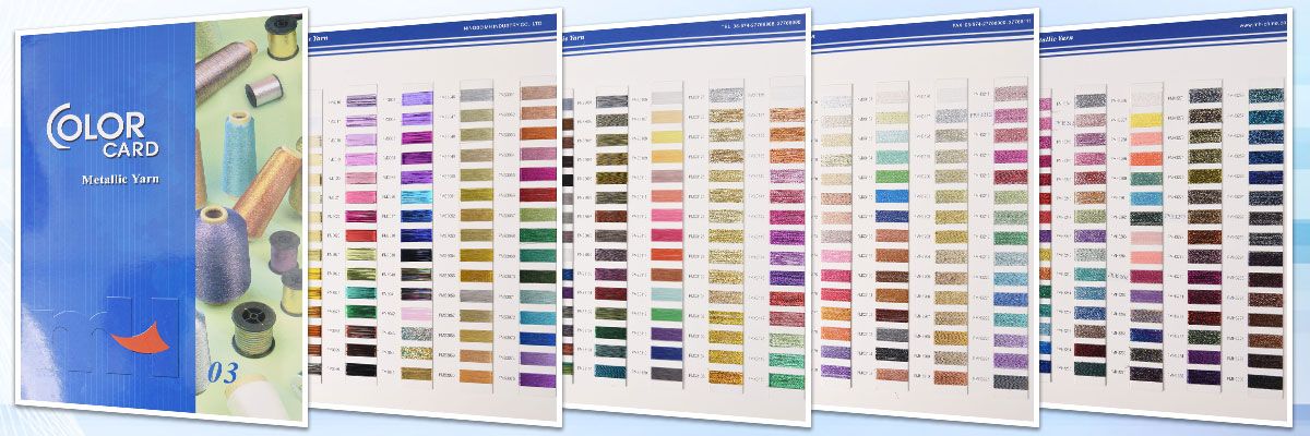 Metallic Yarn color card