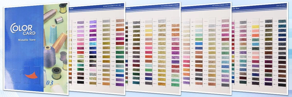 Metallic Yarn color card