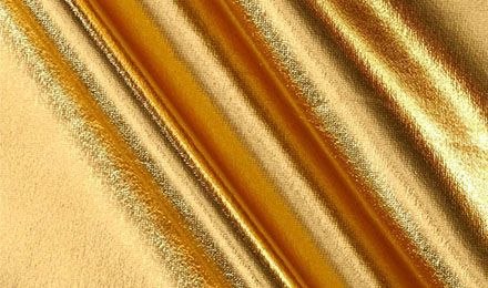 Gold Pleated Lame Fabric is Shining Bright